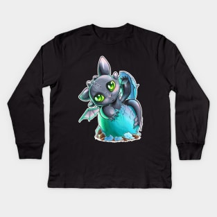 Baby Toothless Kids Long Sleeve T-Shirt